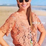 Связанный крючком короткий жакет