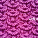 №17 Ажурный узор спицами
