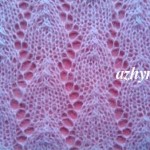 №19 Ажурный узор спицами