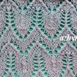 №25 Ажур спицами узор зигзаг