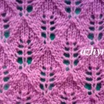 №33 Ажурный узор спицами