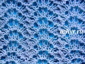 №34 Ажурный узор спицами