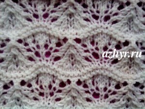 № 37 Ажурный узор спицами