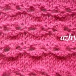 №40 Ажурный узор спицами