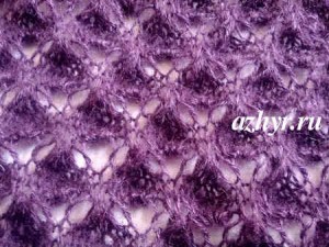 №43 Ажурный узор спицами