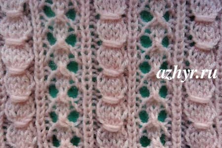 № 47 Ажурный узор спицами