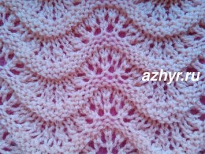 № 56 Ажурный узор спицами