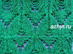 № 63 Ажурный узор спицами