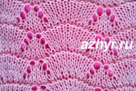 № 64 Ажурный узор спицами