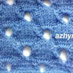 Ажурный узор спицами № 74