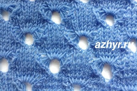 Ажурный узор спицами № 74