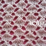 №101 Ажурный узор спицами с вытянутыми петлями