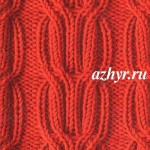 № 5 Узор красивые косы спицами