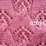 № 85 Узор косы с ажуром спицами