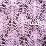 № 94 Ажурный узор Листья спицами