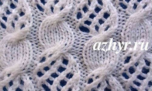 № 99 Узор спицами Ажурная коса