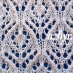 Ажурный узор спицами для женского кардигана