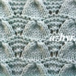№ 110 Легкий ажурный узор спицами