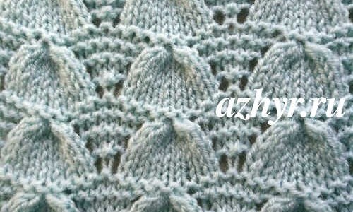 № 110 Легкий ажурный узор спицами