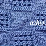 № 111 Шахматка ажурный узор спицами