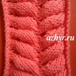 Азиатский колосок спицами