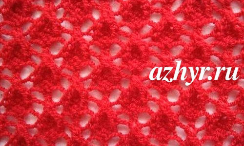 № 122 Мелкий ажурный узор спицами