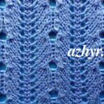 № 127 Вертикальный ажур спицами