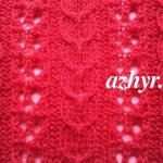 № 128 Ажурный узор с косами спицами