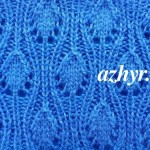 № 133 Ажурный узор спицами листики
