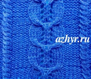 № 146 Вязание спицами - ажурная коса