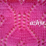 № 152 Ажурный объемный узор спицами