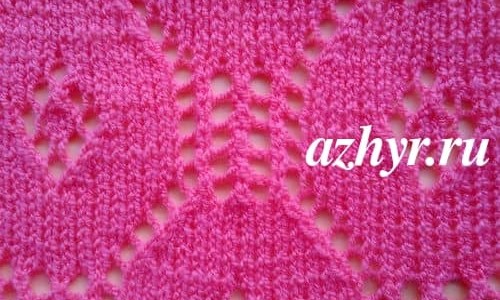 № 152 Ажурный объемный узор спицами