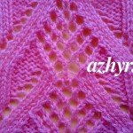 № 153 Крупный ажурный узор для вязания спицами (1)