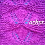 № 154 Крупный ажурный узор с листьями