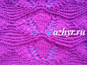 № 154 Крупный ажурный узор с листьями