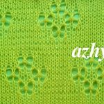 № 167 Летний ажурный узор спицами