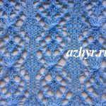 № 170 Фантазийный узор спицами - схема