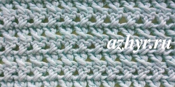 Два столбика с накидом перекрещенные - узор № 42