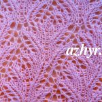 № 175 Нежный ажурный узор спицами
