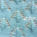 Ажурный узор спицами описание и фото (2)