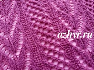 Ажурные дорожки спицами