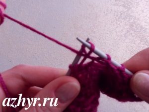 Как вязать скрещенный накид спицами