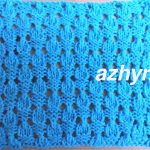 № 215 Простой ажурный узор - шахматный рисунок